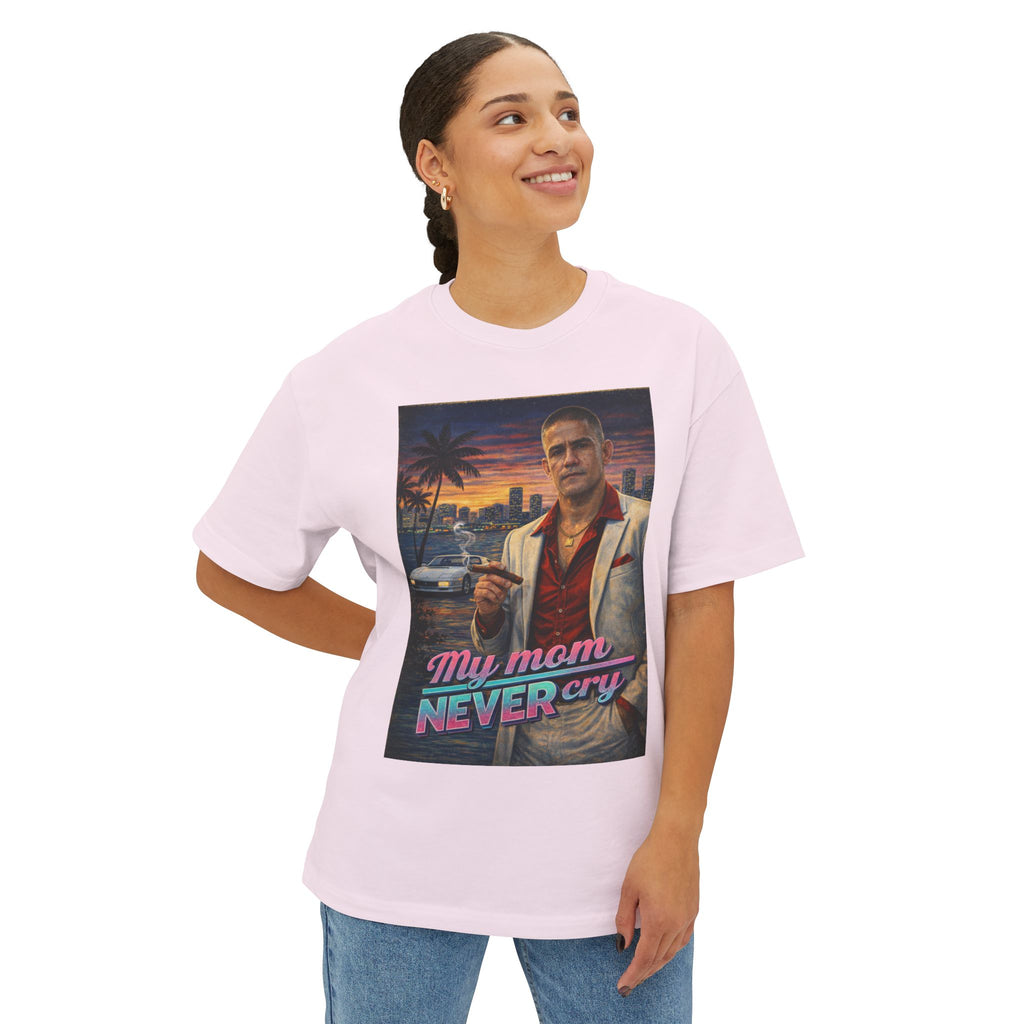 Vintage Graphic T-shirt "My mom never cry"